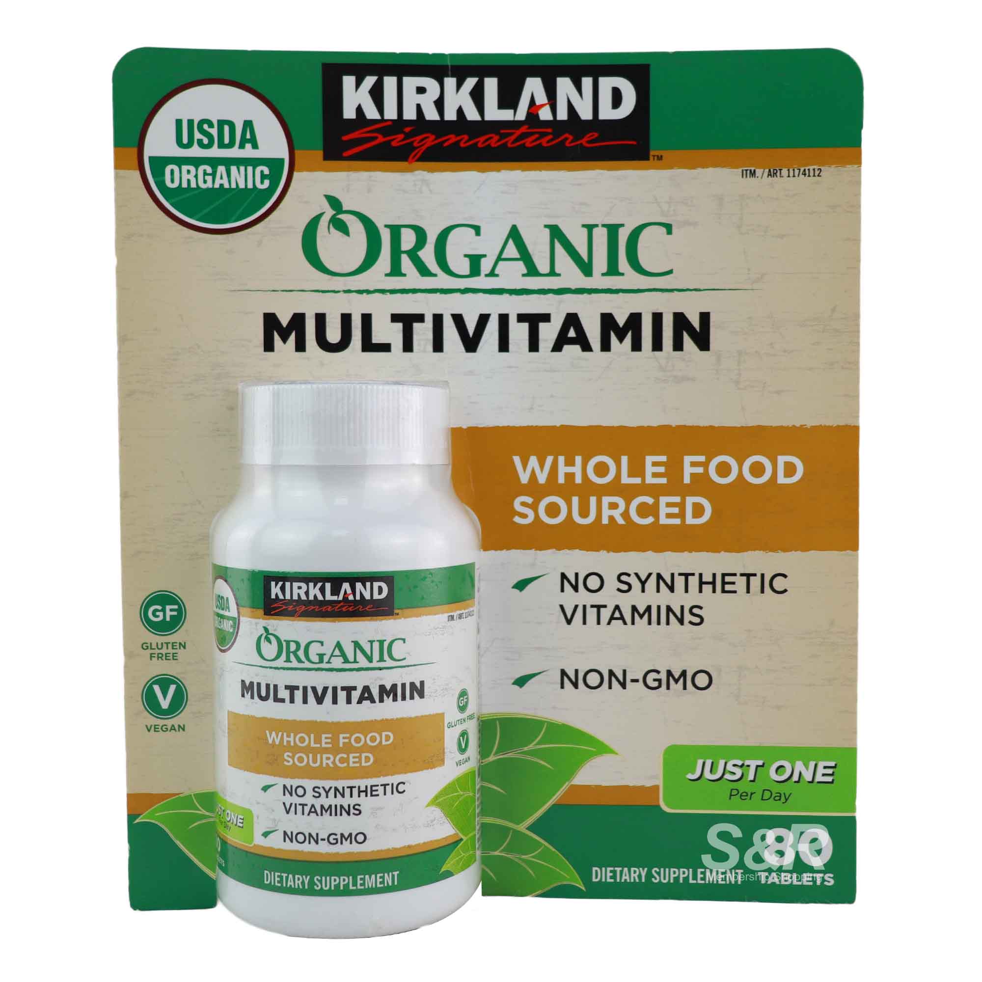 Kirkland Signature Organic Multivitamin 80 tablets Kirkland Signature Organic Multivitamin 80 tablets